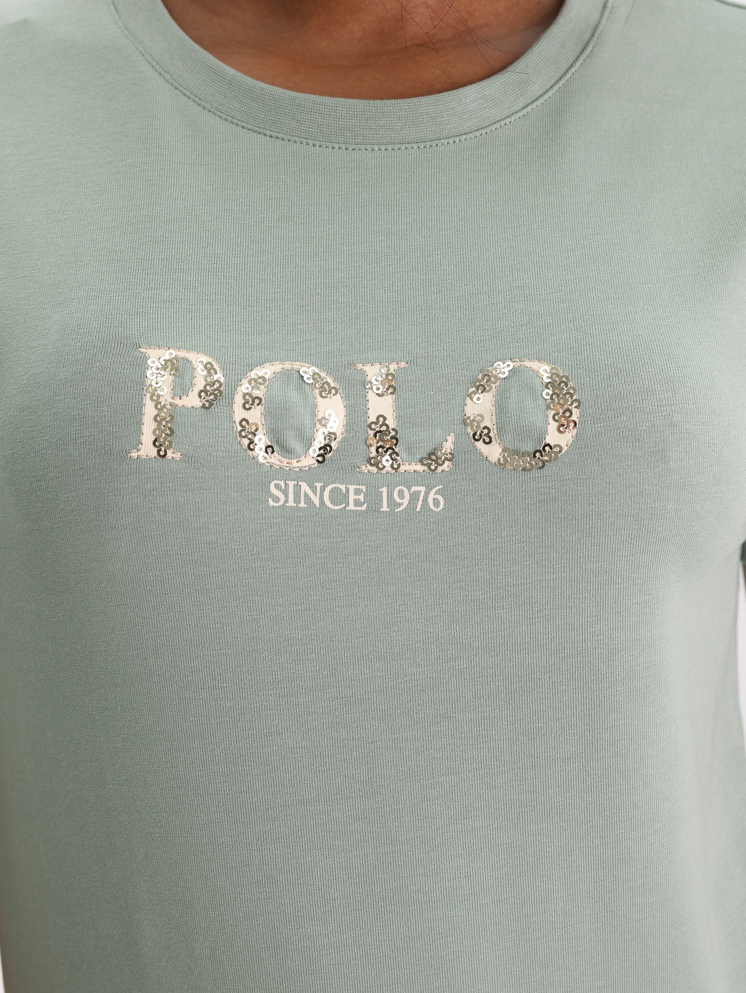 Polo Ladies T-shirt Logo Khaki
